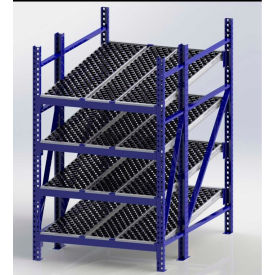 UNEX RR99S2W4X6-S Gravity Flow Roller Rack with Wheel Bed Starter 48