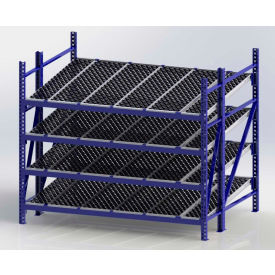 UNEX RR99S2W8X6-S Gravity Flow Roller Rack with Wheel Bed Starter 96