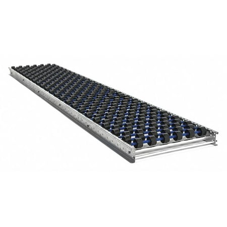 Flow Rack Conveyor, Skate Wheel Type, 6 ft L, 18 in W, 50 lb/ft Max Load Capacity MPN:99S2W182X69