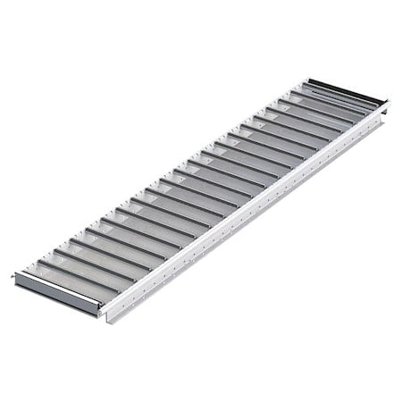 Flow Rack Conveyor, Roller Type, 5 ft L, 12 in W, 50 lb/ft Max Load Capacity MPN:99S5R123X64