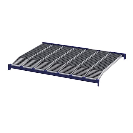 Roller Rack Knuckled Lane 72in D 96