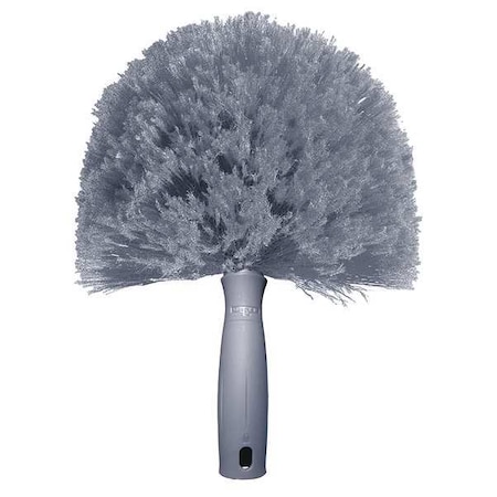Overhead Duster, Polyfiber Cobweb Duster, 11 in L 8 in W Head, Gray, Plastic, Fixed Handle MPN:COBW0