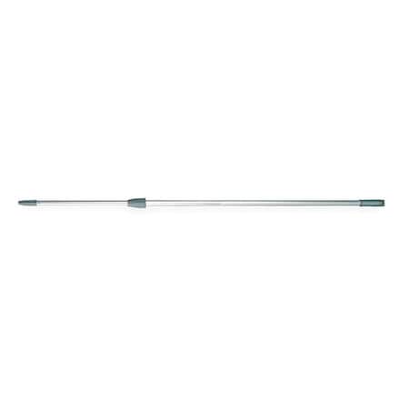 96 in Threaded Telescoping Pole, Silver, Aluminum/Plastic MPN:EZ25G