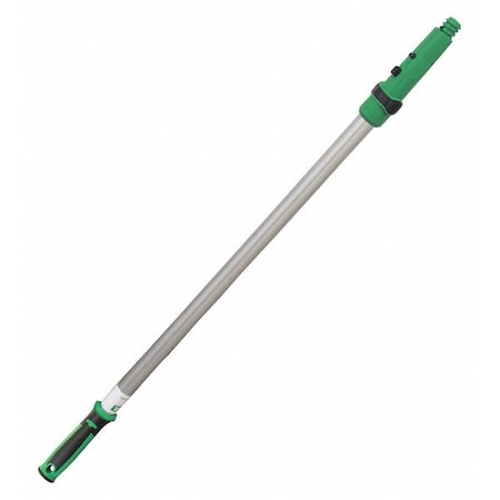 24 in Tapered, Threaded Extension Pole, Green/Silver, Aluminum/Plastic MPN:HH240
