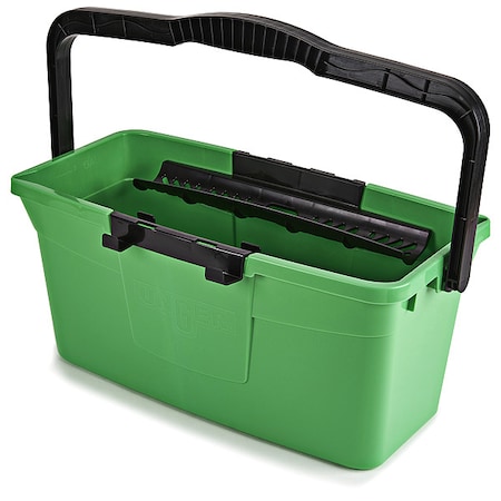3 gal Rectangular Bucket, Green, Polypropylene MPN:QB12B