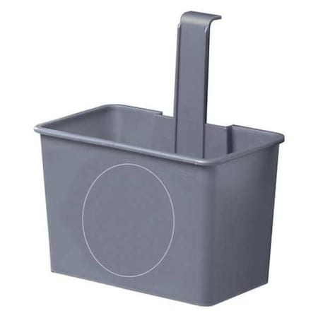 1/4 gal Rectangular Side Bucket, Gray, Polypropylene MPN:SMSBG