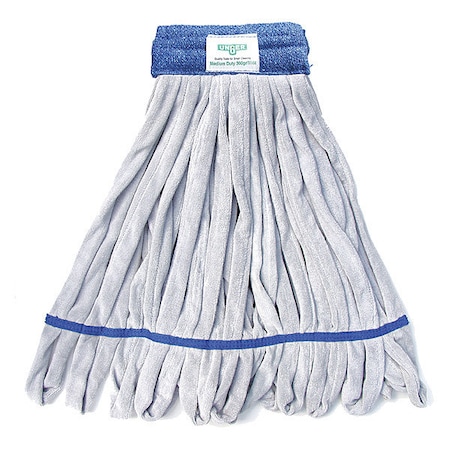 6 in Tube Wet Mop, 16 oz Dry Wt, Quick Change Connection, Cut-End, Blue/Gray, Microfiber MPN:ST30B