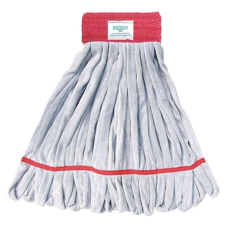 6 in Tube Wet Mop, 16 oz Dry Wt, Quick Change Connection, Cut-End, Red, Microfiber, ST30R MPN:ST30R