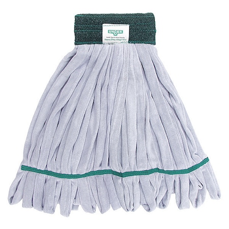 6 in Tube Wet Mop, 16 oz Dry Wt, Quick Change Connection, Cut-End, Green, Microfiber, ST450 MPN:ST450