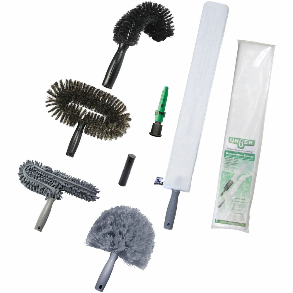 Unger High Access Dusting Kit - Green, Black - 1 / Carton MPN:HADK2