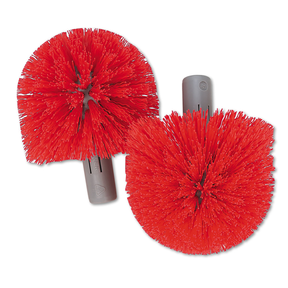 Unger Replacement Heads for Ergo Toilet-Bowl-Brush System, Red, 2/Pack, 5 Packs/Carton MPN:BBRHR
