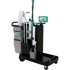 Unger® SpotCleanRx™ Janitorial Cart System Black CRTSP