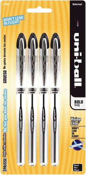 Stick Pen: 0.8 mm Tip, Black Ink MPN:67180PP - Pkg Qty 4