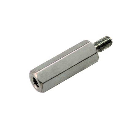 Hex Standoff, #4-40 Thrd Sz, Brass Zinc Plated, 3/16