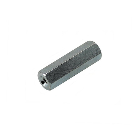 Hex Standoff, #6-32 Thrd Sz, 2 in L, Steel Zinc Plated, 1/4