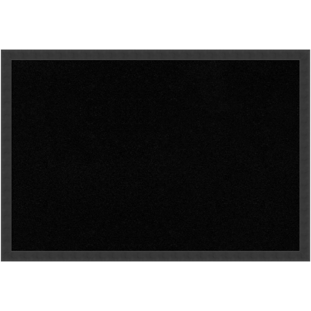 Amanti Art Cork Bulletin Board, 38in x 26in, Black, Mezzanotte Black Wood Frame MPN:A42703979348