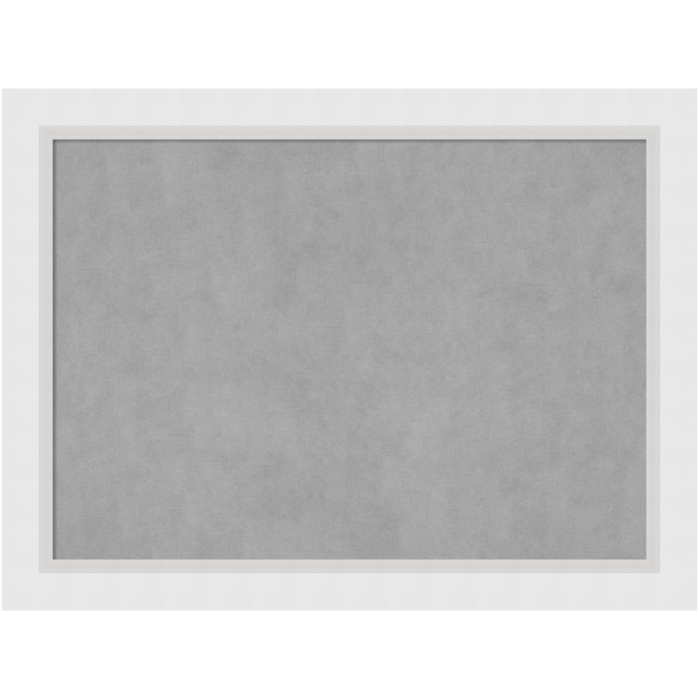 Amanti Art Magnetic Bulletin Board, 32in x 24in, Blanco White Wood Frame MPN:A42703979381