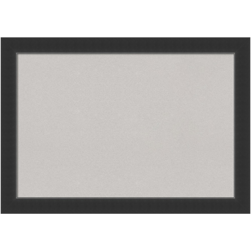 Amanti Art Cork Bulletin Board, 41in x 29in, Gray, Corvino Black Wood Frame MPN:A42703982822