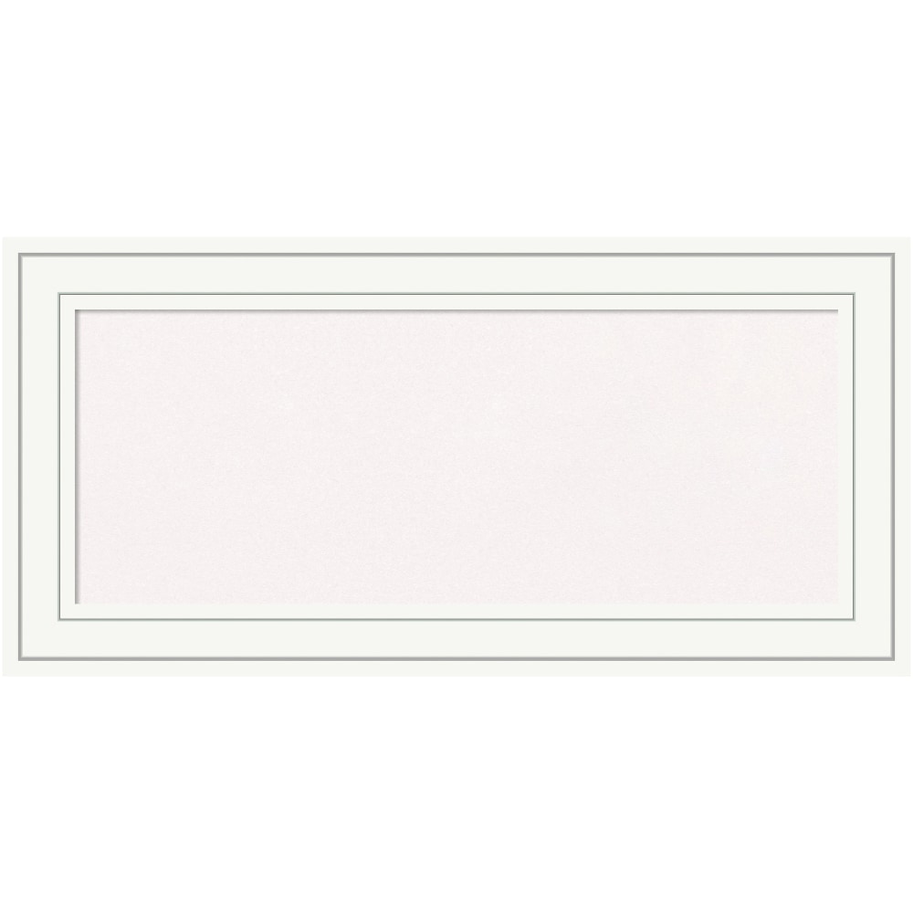 Amanti Art Cork Bulletin Board, 35in x 17in, White, Craftsman White Wood Frame MPN:A42703994526