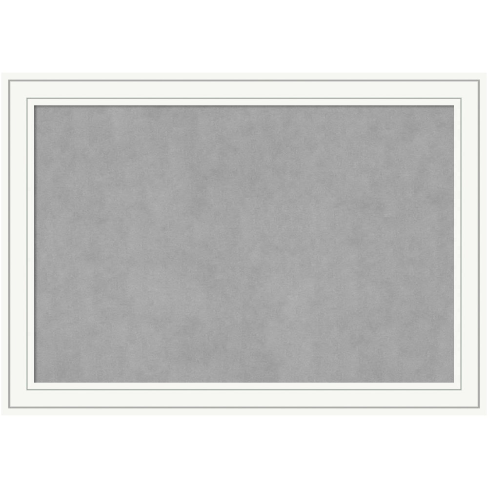 Amanti Art Magnetic Bulletin Board, Steel/Aluminum, 41in x 29in, Craftsman White Wood Frame MPN:A42703994535