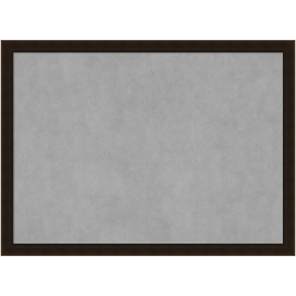 Amanti Art Magnetic Bulletin Board, Steel/Aluminum, 30in x 22in, Espresso Brown Wood Frame MPN:A42703994561
