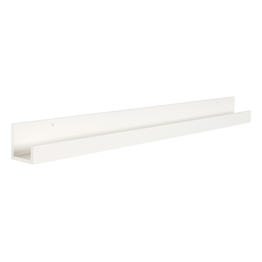 Kate And Laurel Levie Wall Shelf, 3-1/2inH x 42inW x 3-1/2inD, White MPN:210295