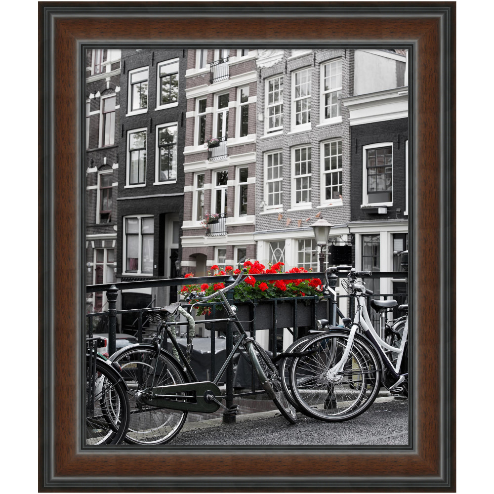 Amanti Art Wood Picture Frame, 27in x 23in, Matted For 18in x 22in, Cyprus Walnut MPN:A42701385377