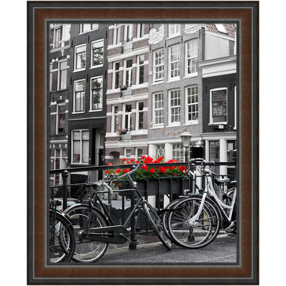 Amanti Art Wood Picture Frame, 33in x 27in, Matted For 22in x 28in, Cyprus Walnut MPN:A42701385380