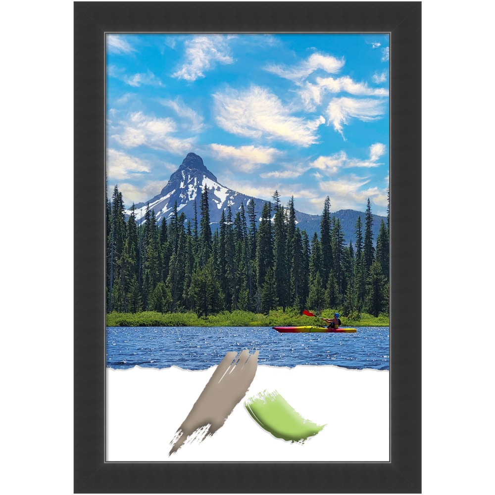 Amanti Art Wood Picture Frame, 29in x 41in, Matted For 24in x 36in, Corvino Black MPN:A42701385399