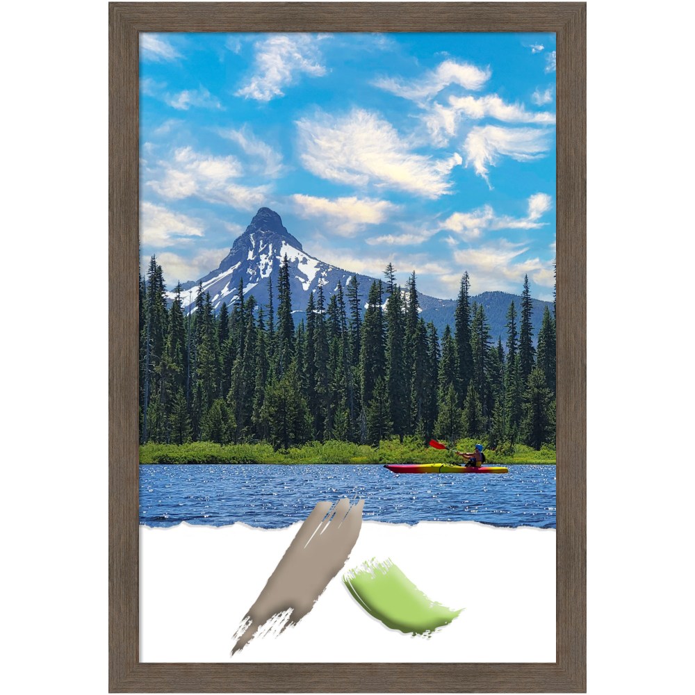 Amanti Art Hardwood Mocha Picture Frame, 27in x 39in, Matted For 24in x 36in MPN:A42707344976