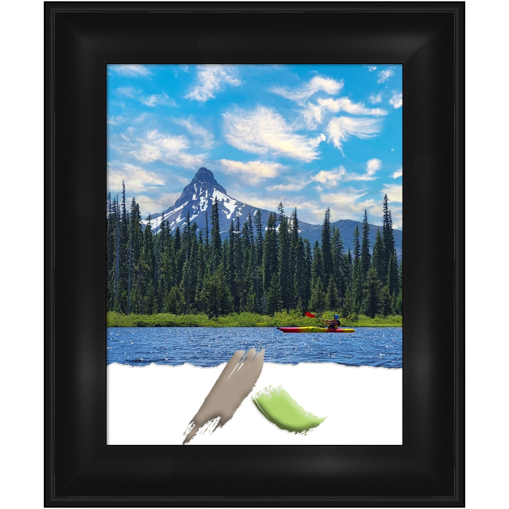 Amanti Art Grand Black Picture Frame, 15in x 18in, Matted For 11in x 14in MPN:A42707345409