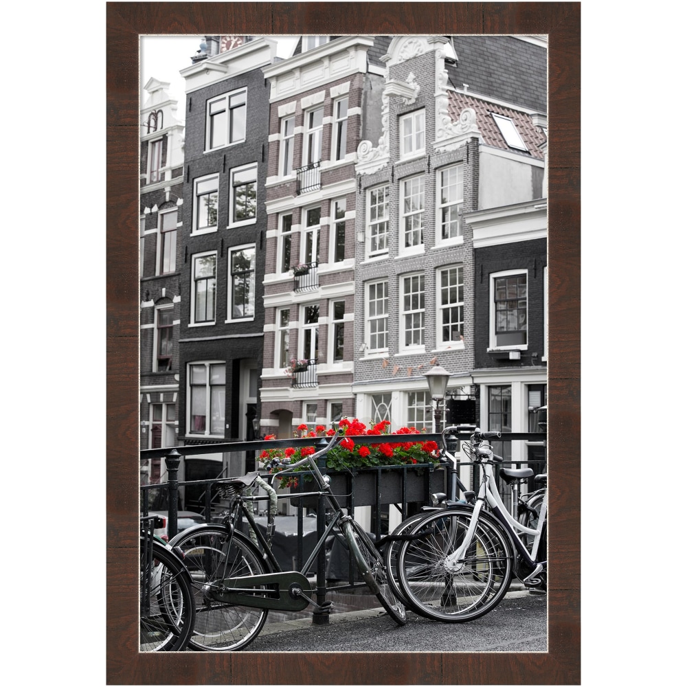 Amanti Art Narrow Picture Frame, 39in x 27in, Matted For 24in x 36in, Wildwood Brown MPN:A42707345785