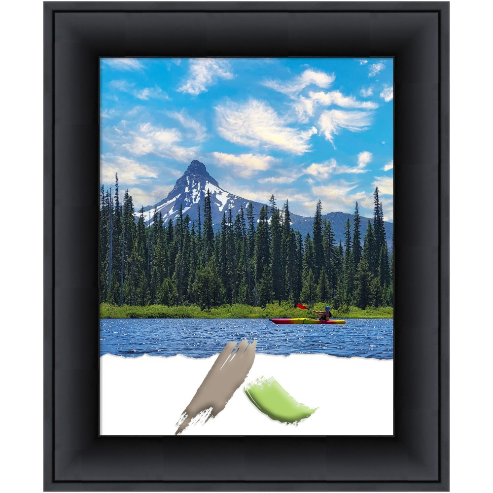 Amanti Art Wood Picture Frame, Opening Size 11in x 14in, 14in x 17in, Nero Black MPN:A42708296950
