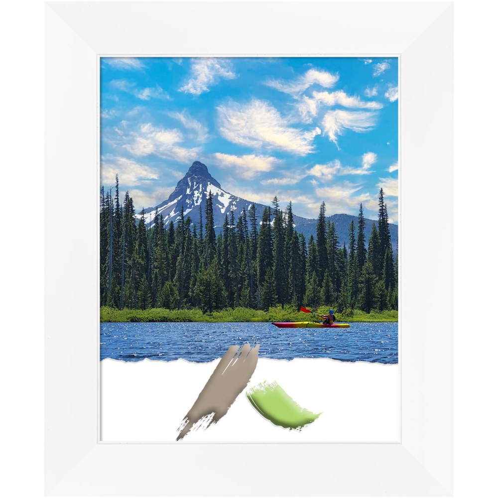 Amanti Art Narrow Picture Frame, Opening Size 11in x 14in, 14in x 17in, Cabinet White MPN:A42708296974