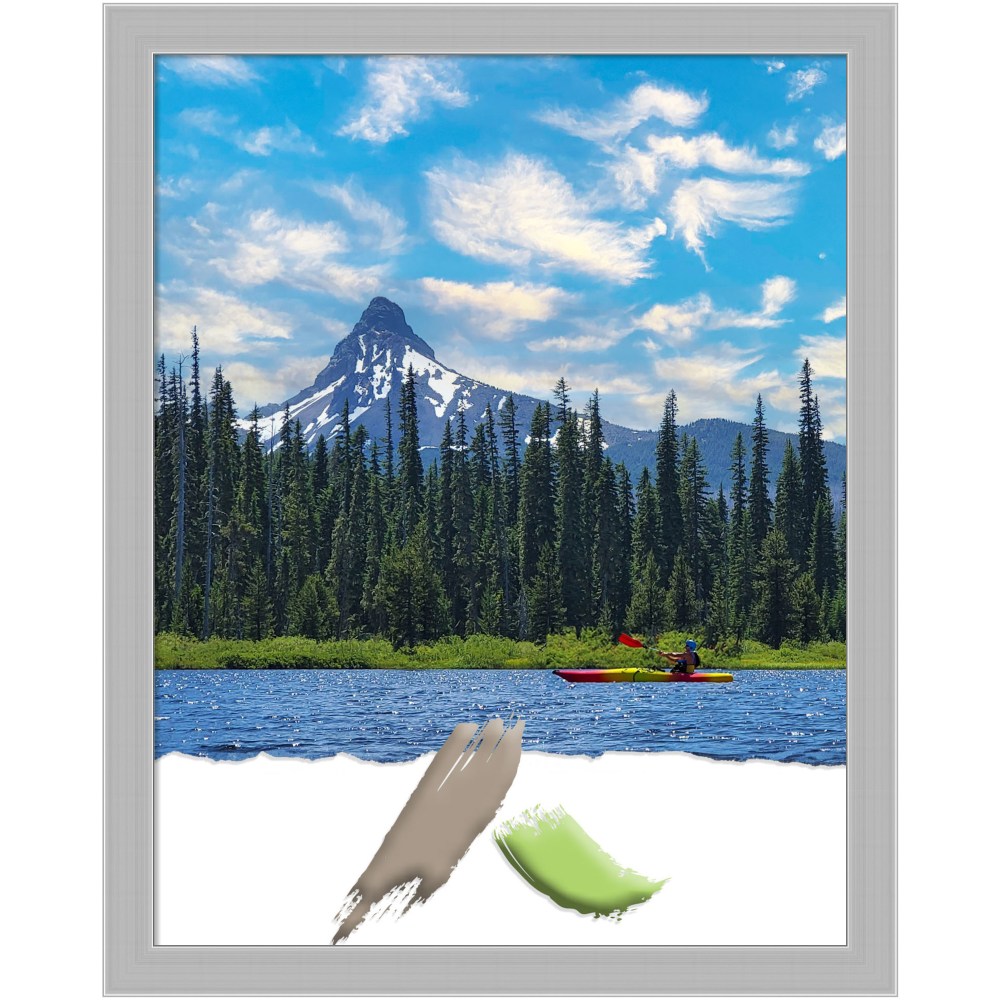 Amanti Art Picture Frame, Opening Size 11in x 14in, 12in x 15in, Hera Chrome MPN:A42708297039