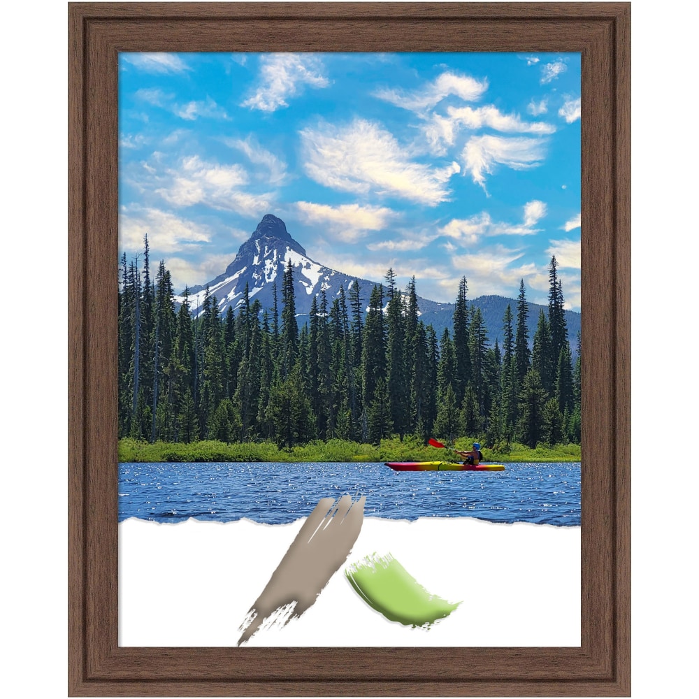 Amanti Art Florence Picture Frame, 13in x 16in, Opening Size 11in x 14in, Medium Brown MPN:A42708297137