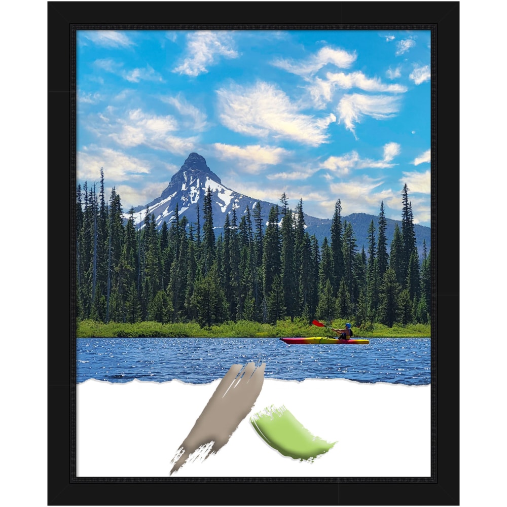 Amanti Art Narrow Picture Frame, Opening Size 16in x 20in, 16inH x 13inW x 3/4inD, Avon Black MPN:A42708297263