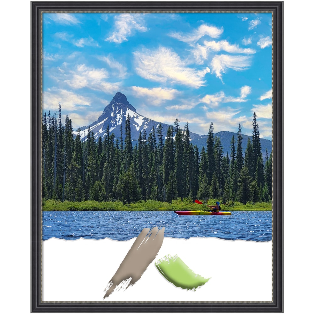 Amanti Art Narrow Wood Picture Frame, Opening Size 16in x 20in, 17in x 21in, Stylish Black MPN:A42708297308