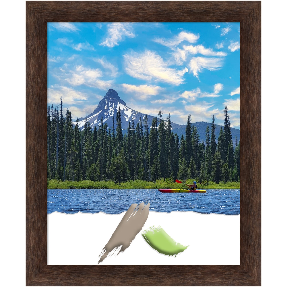 Amanti Art Narrow Wood Picture Frame, Opening Size 16in x 20in, 19in x 23in, Warm Walnut MPN:A42708297310