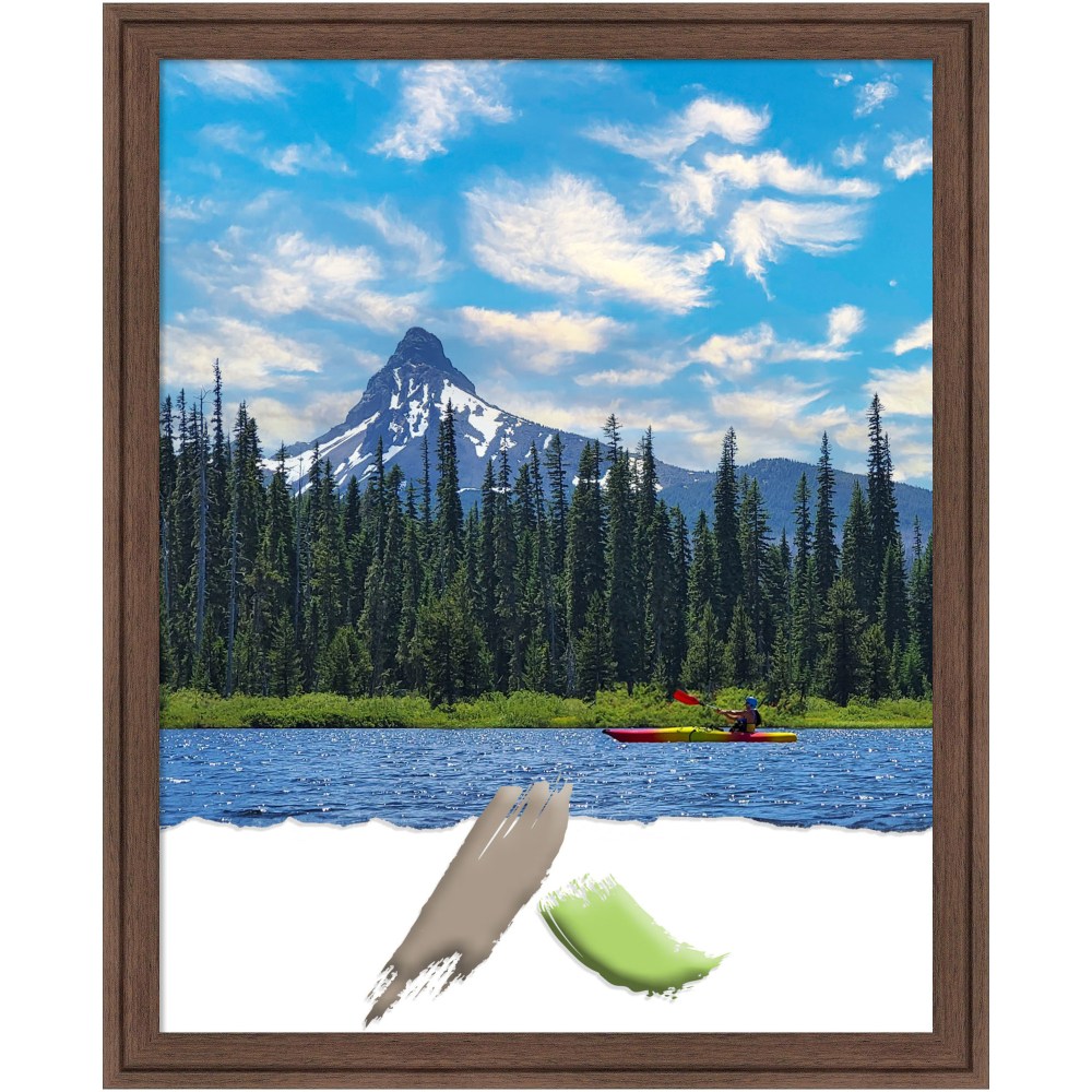 Amanti Art Florence Picture Frame, 18in x 22in, Opening Size 16in x 20in, Medium Brown MPN:A42708297349
