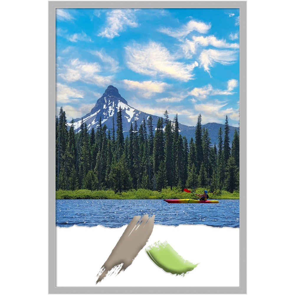 Amanti Art Picture Frame, Opening Size 20in x 30in, 21in x 31in, Hera Chrome MPN:A42708297982