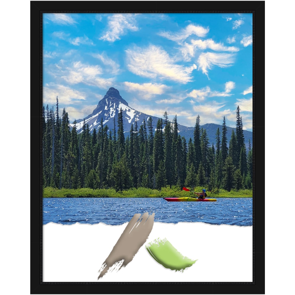 Amanti Art Narrow Picture Frame, Opening Size 22in x 28in, 16inH x 13inW x 3/4inD, Avon Black MPN:A42708298211