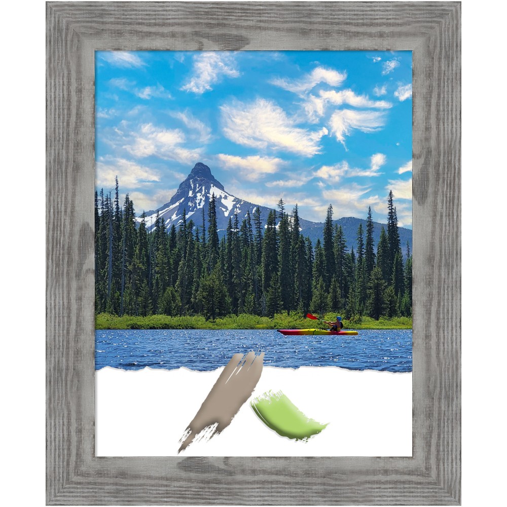 Amanti Art Bridge Wood Picture Frame, 28in x 34in, Opening Size 22in x 28in, Gray MPN:A42708298241