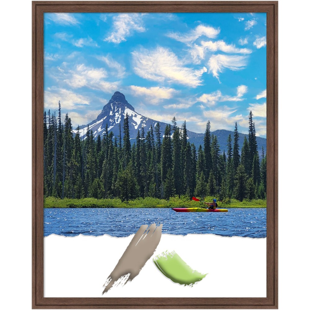 Amanti Art Florence Picture Frame, 24in x 30in, Opening Size 22in x 28in, Medium Brown MPN:A42708298297
