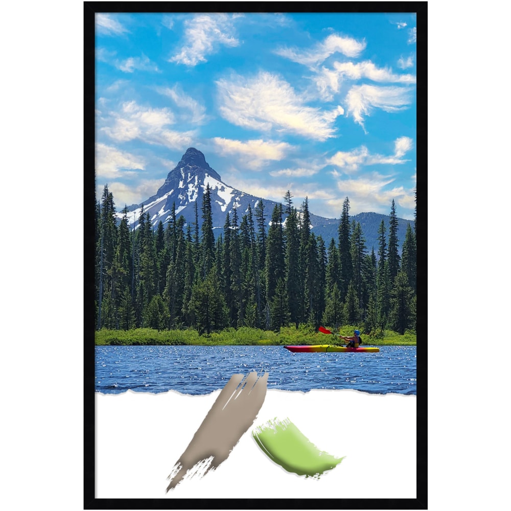 Amanti Art Wood Picture Frame, Opening Size 24in x 26in, 25in x 37in, Svelte Noir Black MPN:A42708298342