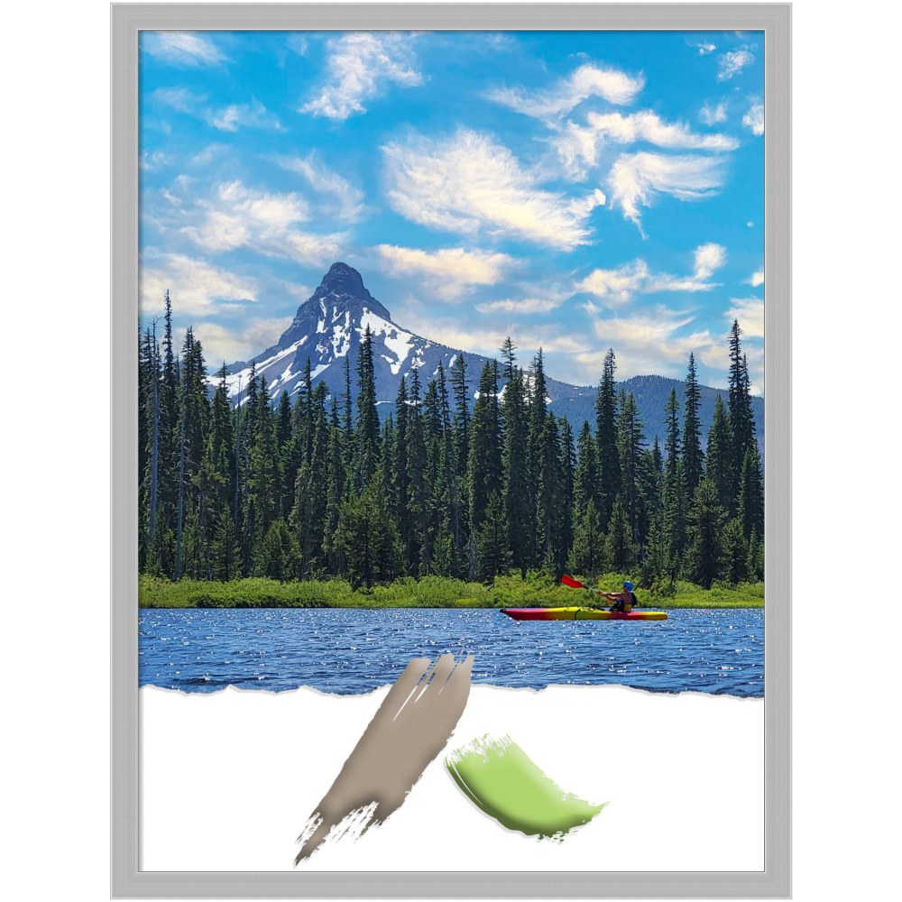 Amanti Art Picture Frame, Opening Size 18in x 24in, 19in x 25in, Hera Chrome MPN:A42708299136