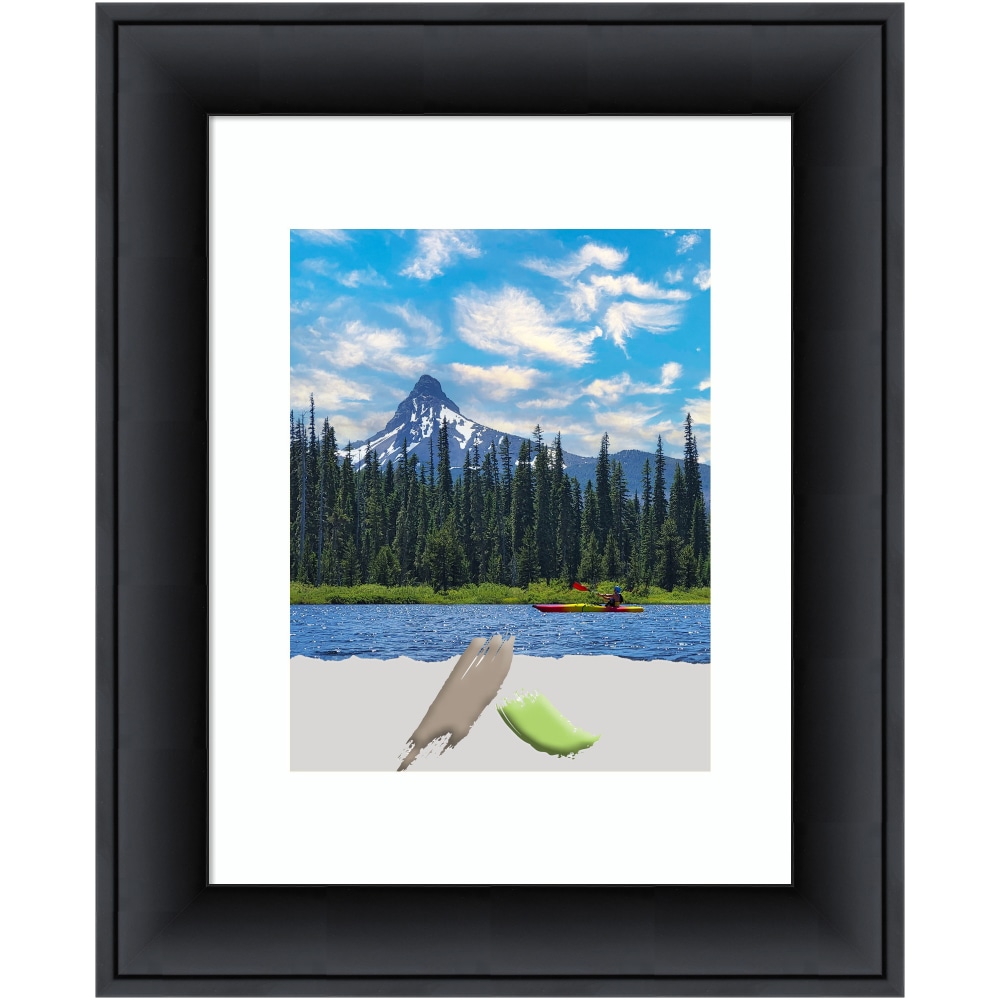 Amanti Art Nero Wood Picture Frame, Opening Size 14in x 17in (Matted To 11in x 14in), Black MPN:A42708300873