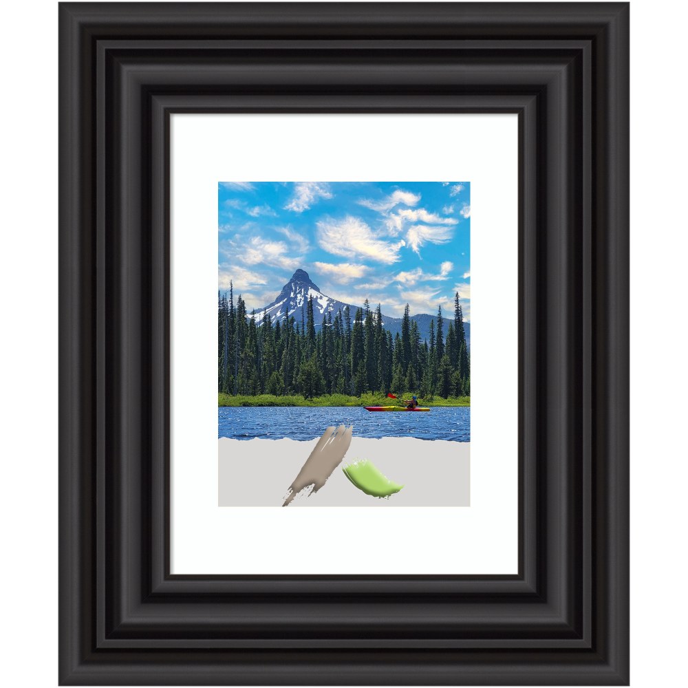Amanti Art Colonial Picture Frame, 17in x 20in, Opening Size 11in x 14in (Matted To 8in x 10in), Black MPN:A42708300895