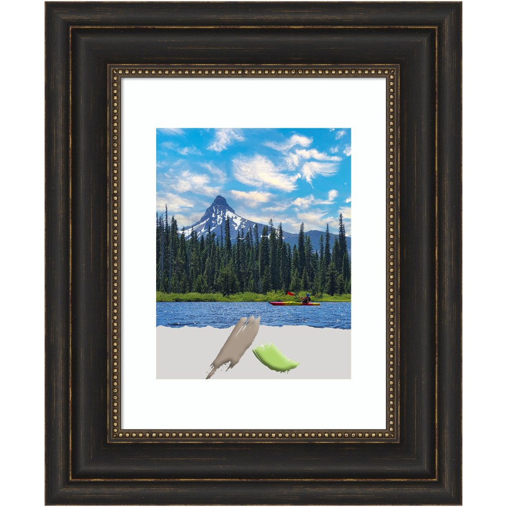 Amanti Art Picture Frame, 16in x 19in, Opening Size 11in x 14in (Matted To 8in x 10in), Accent Bronze MPN:A42708300907