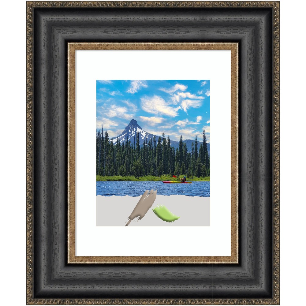 Amanti Art Picture Frame, Opening Size 11in x 14in, Matted To 8in x 10in, 17in x 20in, Thomas Black Bronze MPN:A42708300973